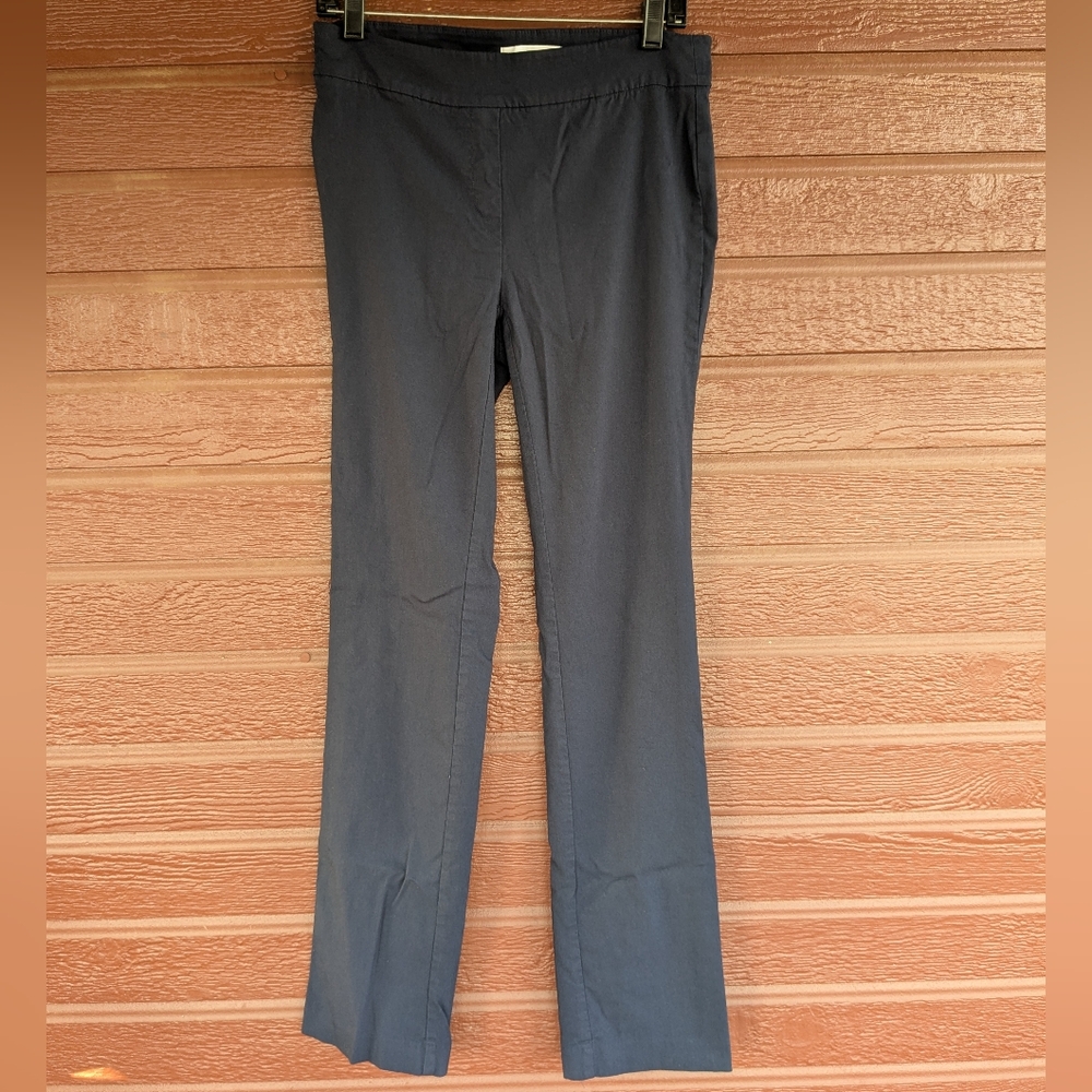 🖖 Lark & Ro 🖖 Navy Blue Pull On Stretchy Straight Leg Pants